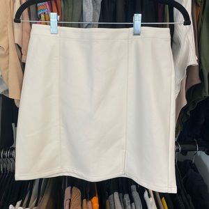 Faux Leather Mini Skirt